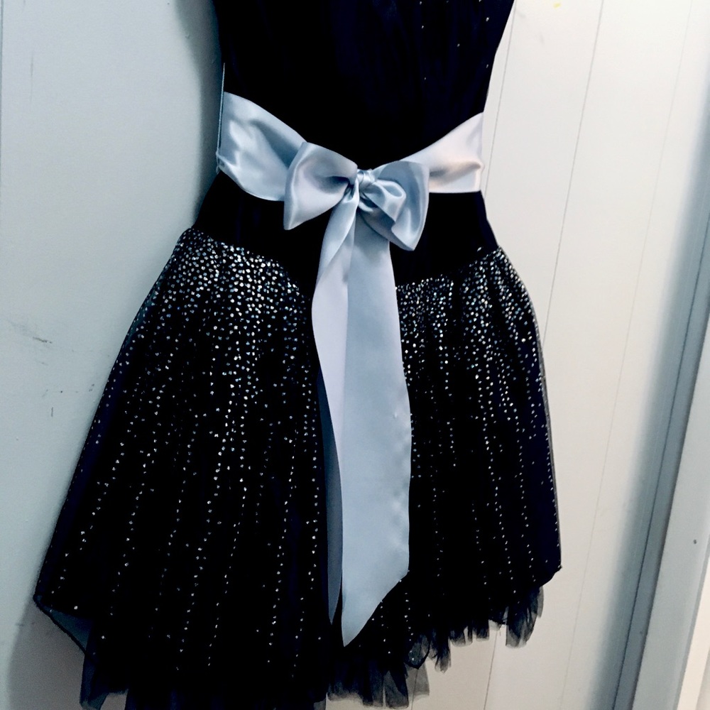 Y2K Jessica McClintock Gunne Sax black prom dress